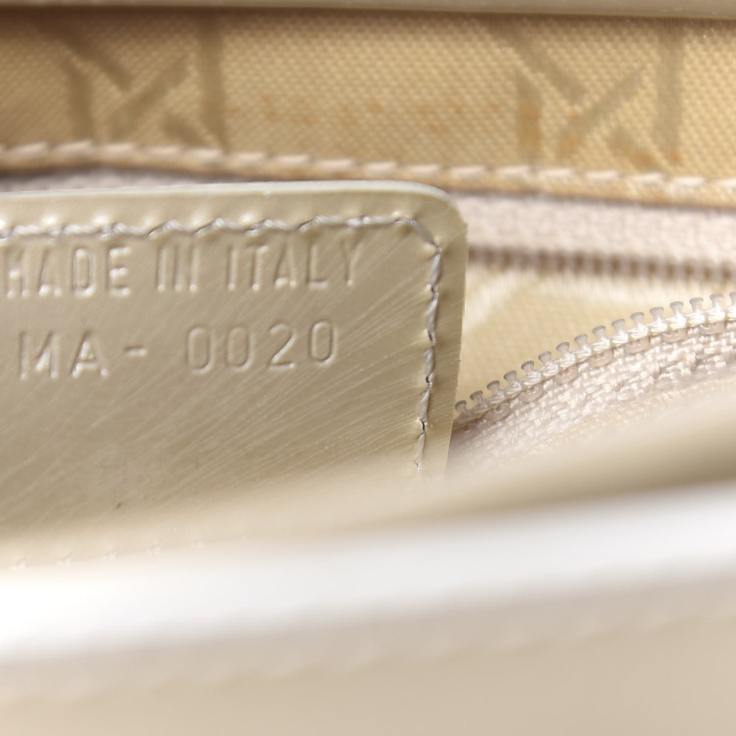 Calfskin Maris Pearl Beaded Top Handle Bag Beige