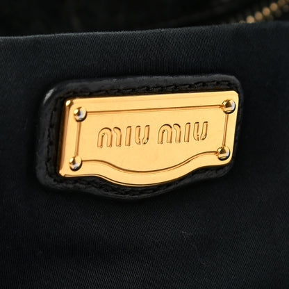 Miu Miu Vitello Lux Medium Bow Bag Black 6 of 10
