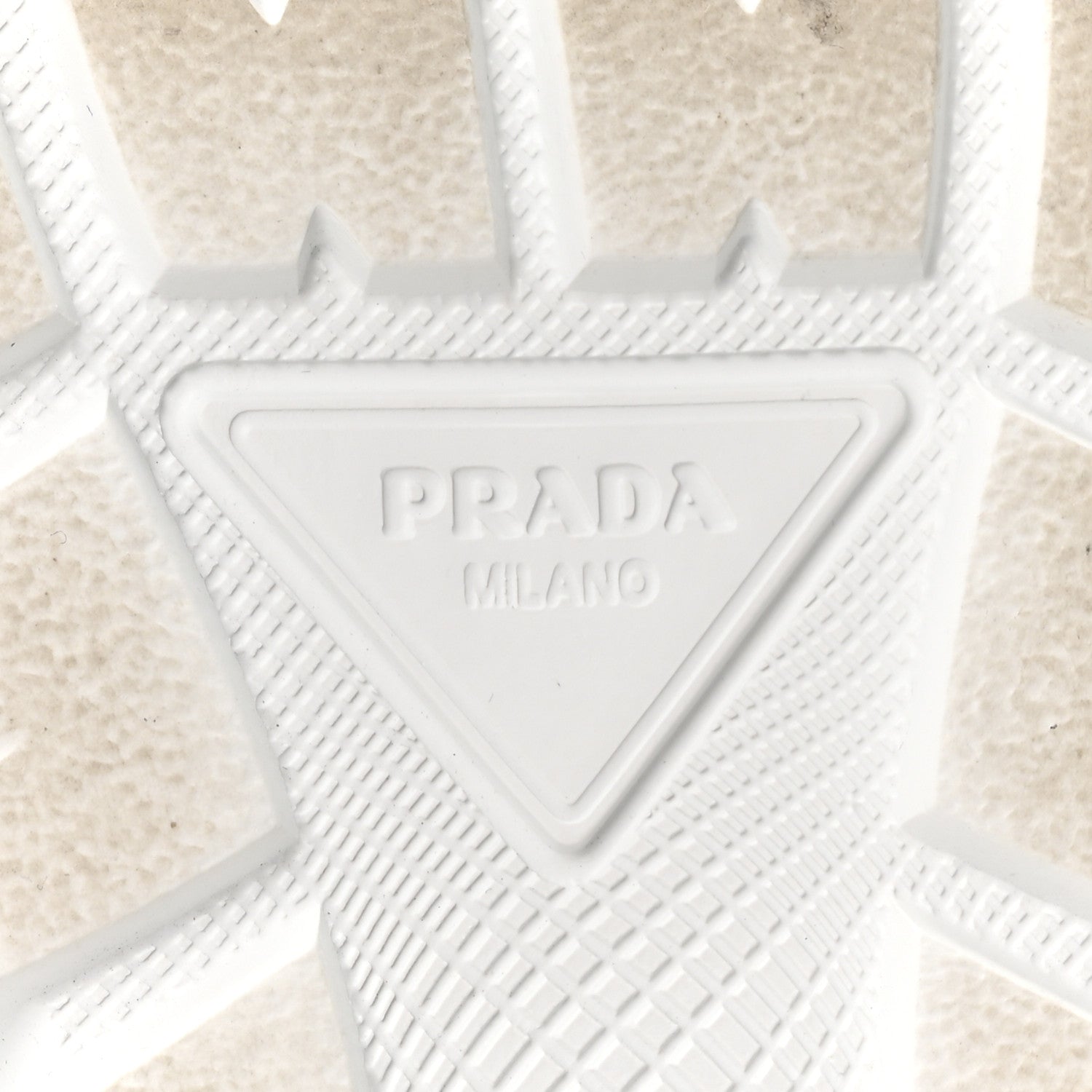 Prada Re-Nylon Gabardine Rubber Logo Quilted Womens 50mm Low Top Sneakers 37.5 White Black 7 of 9
