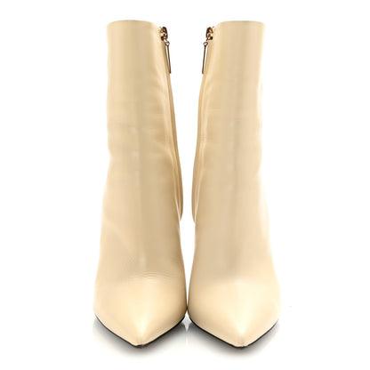 Saint Laurent Calfskin Opyum 110 Ankle Boots 37.5 Real Beige 3 of 10
