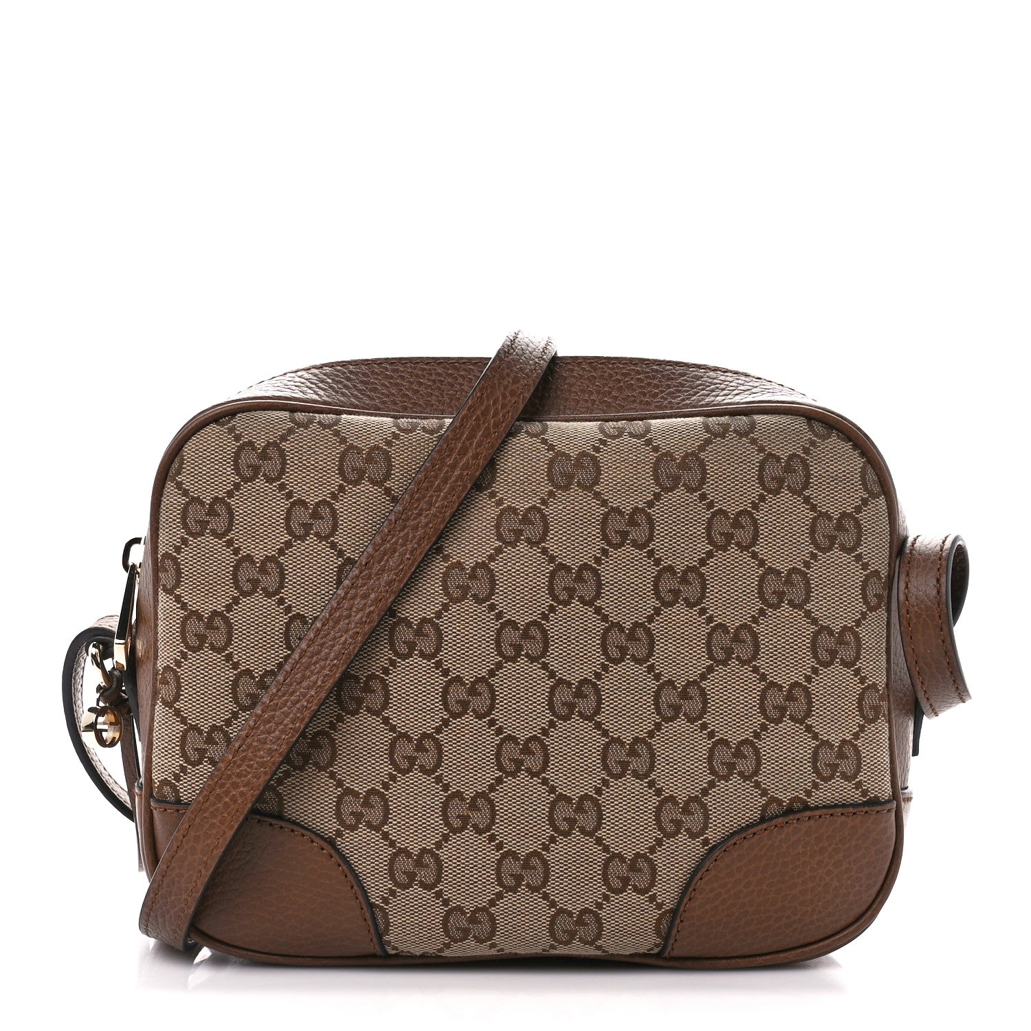 Gucci Monogram Mini Bree Messenger Bag Beige Tabacco 1 of 12
