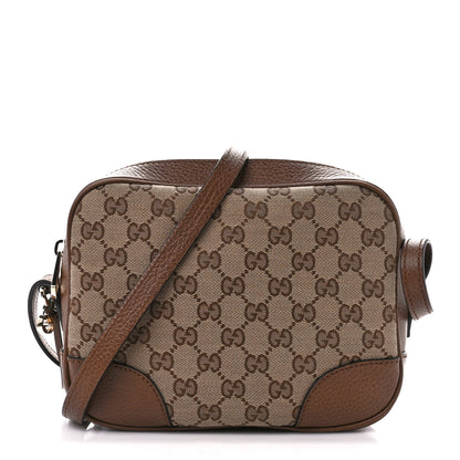 Gucci Monogram Mini Bree Messenger Bag Beige Tabacco 1 of 12