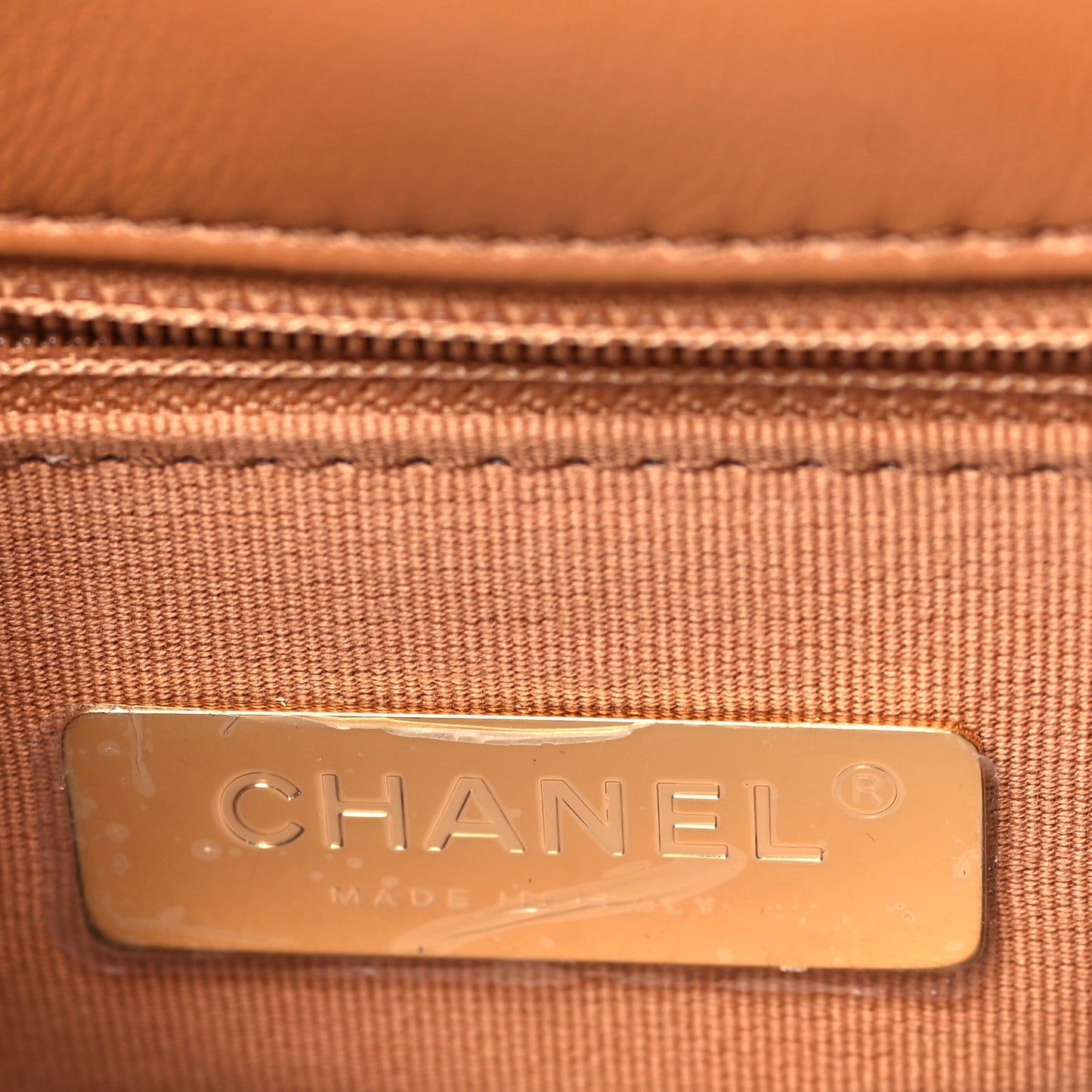 Lambskin Quilted Medium Chanel 19 Flap Brown