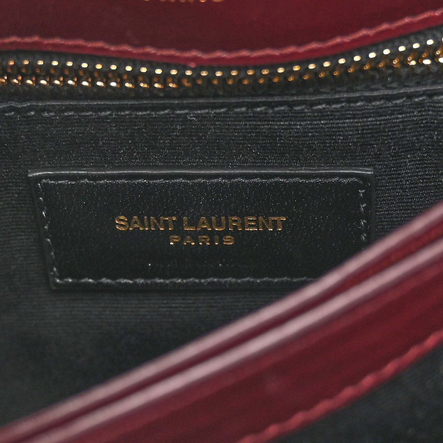 Saint Laurent Velvet Y Quilted Monogram Toy Loulou Crossbody Bag French Burgundy 7 of 10