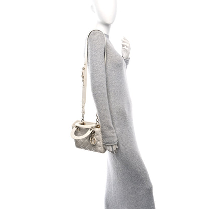 Christian Dior Lambskin Cannage Small My ABCDior Lady Dior White 2 of 11