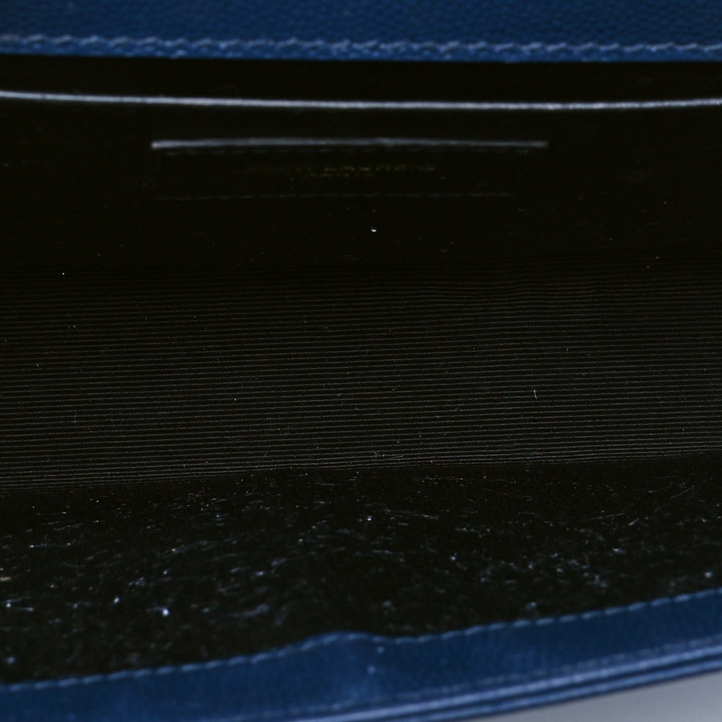 Grain De Poudre Medium Classic Monogram Kate Satchel Denim Blue