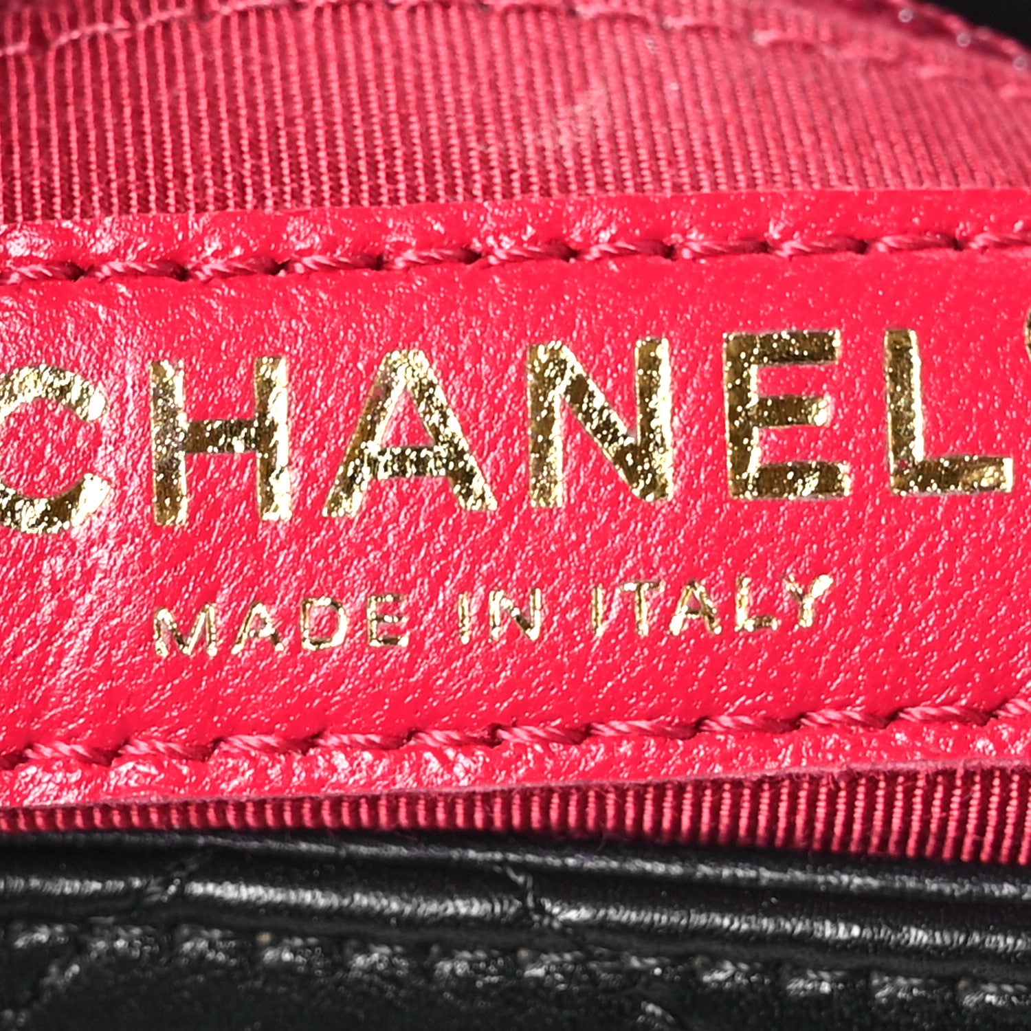 Chanel Lambskin Stitched Pearl Logo Top Handle Flap Black 6 of 12
