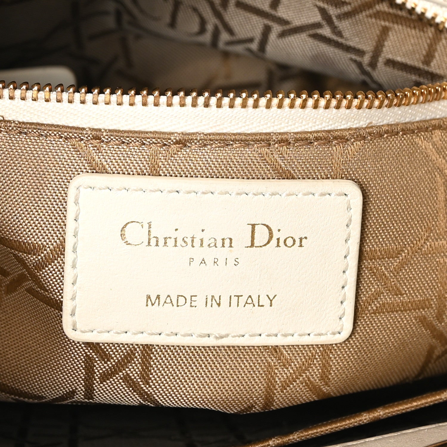 Christian Dior Lambskin Cannage Small Lady Dior White 6 of 10