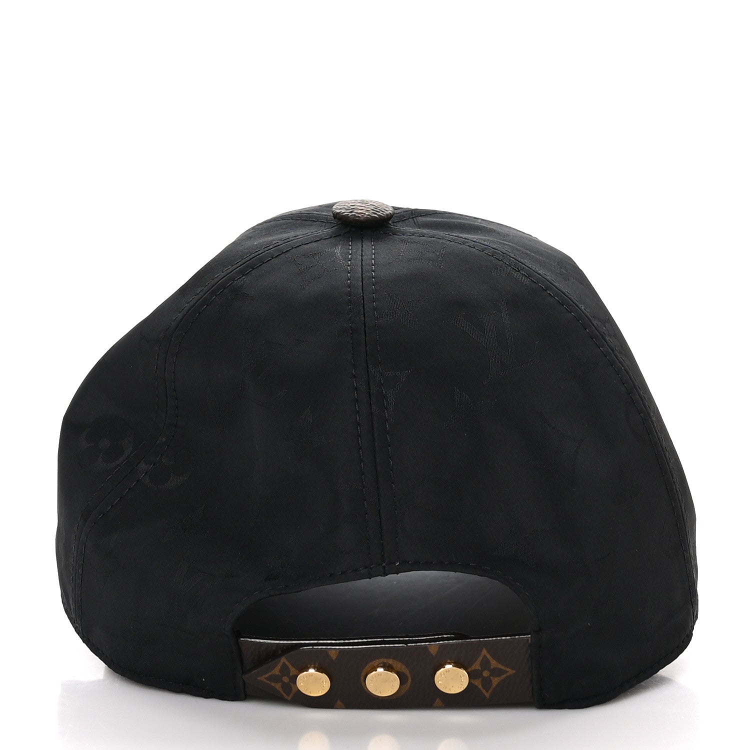 Louis Vuitton Polyester Silk Monogram LV Get Ready Cap L Black 4 of 8