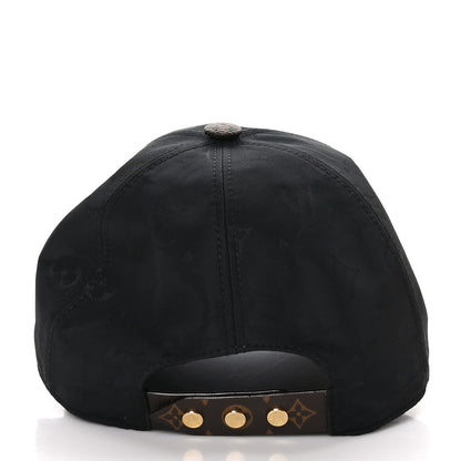 Louis Vuitton Polyester Silk Monogram LV Get Ready Cap L Black 4 of 8