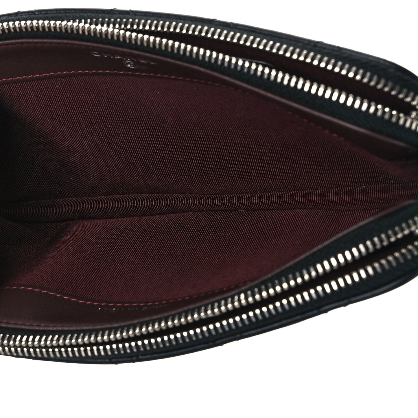 Lambskin Quilted Small Clutch With Chain Black
