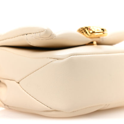 Bulgari Calfskin Serpenti Cabochon Micro Bag Ivory Opal 8 of 9