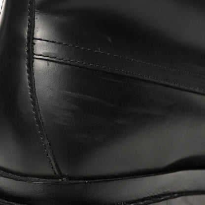 Hermes Glossed Calfskin Funk Ankle Boots 36 Black 12 of 15