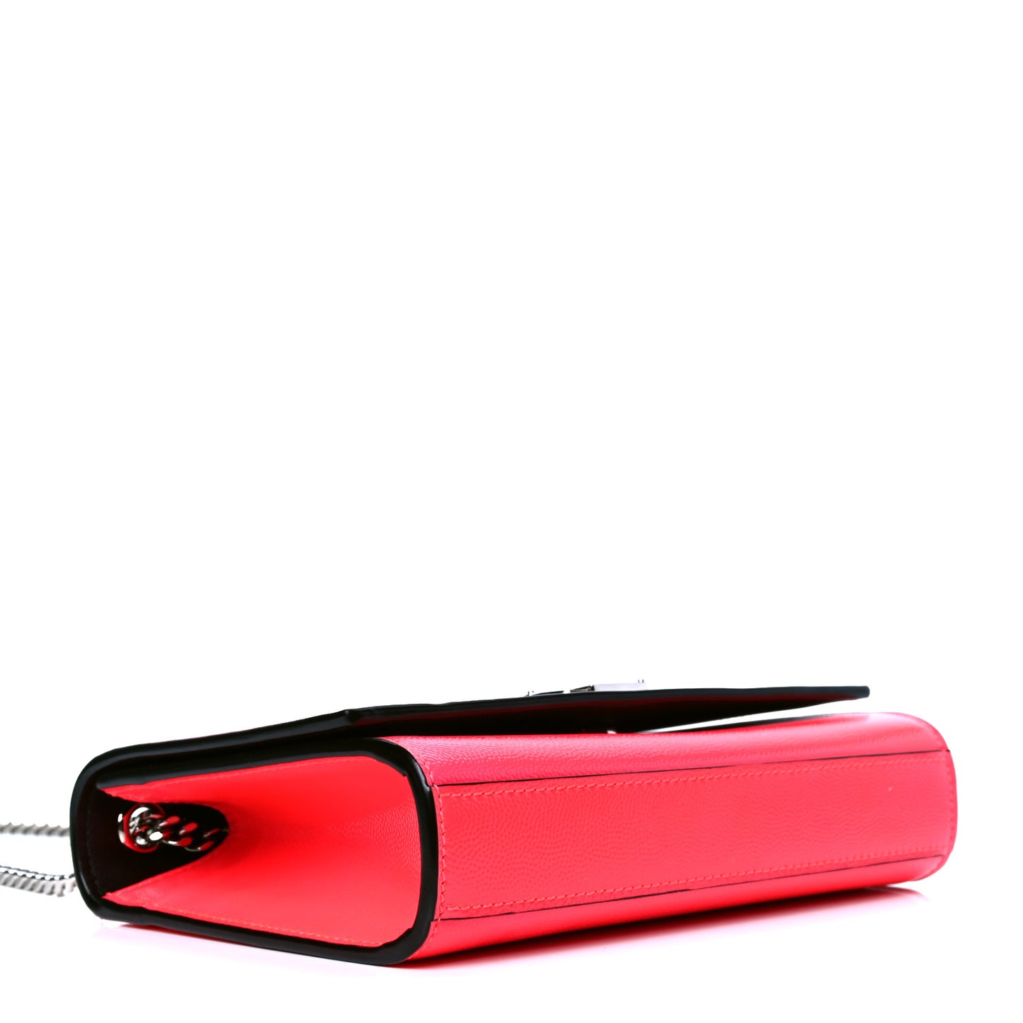 Patent Grain de Poudre Small Monogram Kate Satchel Neon Pink