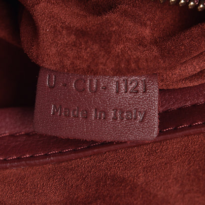 Celine Supple Calfskin Medium Phantom Luggage Burgundy 8 of 19