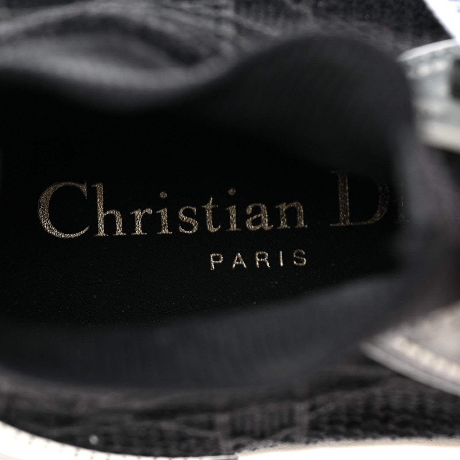 Christian Dior Technical Knit Calfskin Womens Walk'N'Dior High Top Sneakers 36 Black 8 of 10