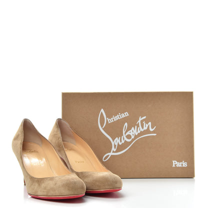 Christian Louboutin Veau Velours Simple 70 Pumps 39 Cappuccino 10 of 10