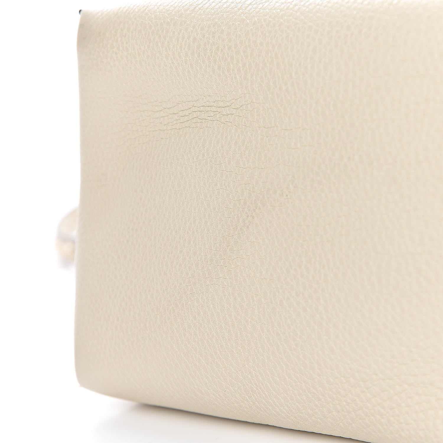 Valentino Garavani Pebbled Calfskin Rockstud Single Handle Flap Bag Light Ivory 13 of 15