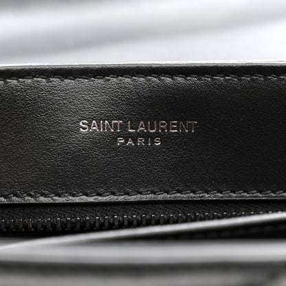 Saint Laurent Calfskin Y Quilted Monogram Monochrome Toy Loulou Crossbody Bag Black 6 of 12
