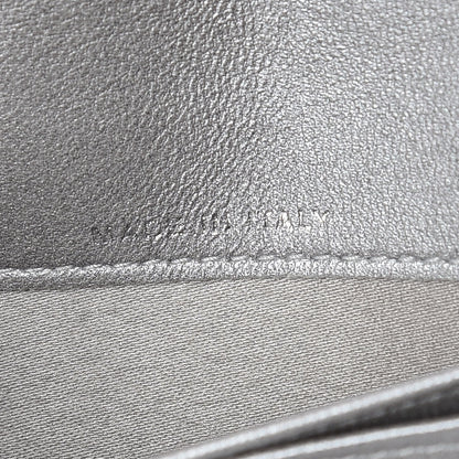 Chanel Lambskin Camellia Embossed Yen Wallet Black 12 of 13