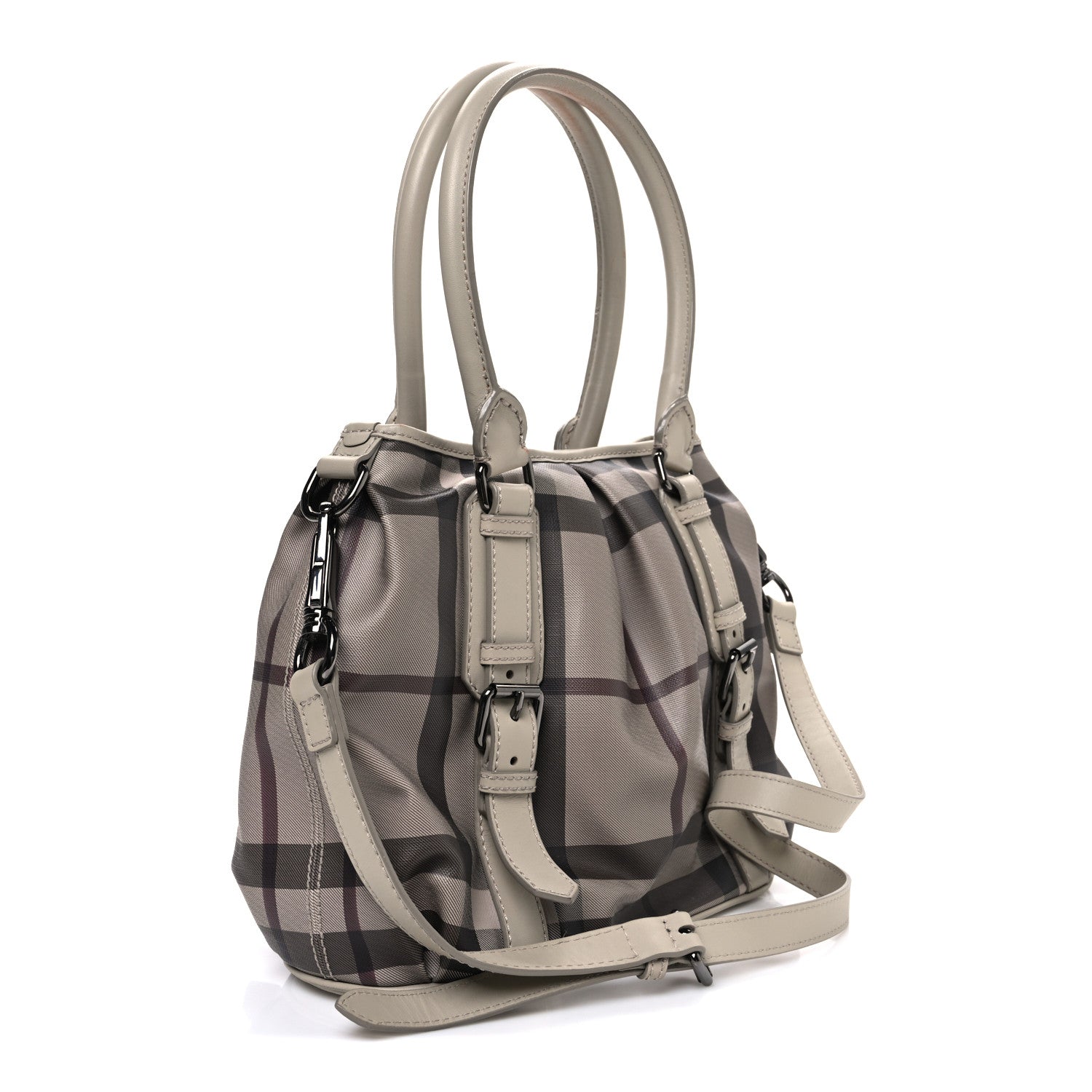 Burberry Smoked Check Small Northfield Tote Trench 3 of 15