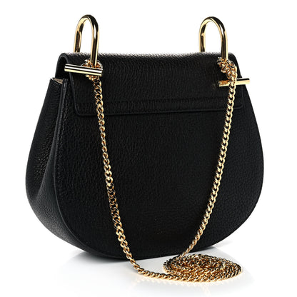 Chloe Grained Lambskin Mini Drew Shoulder Bag Black 2 of 8