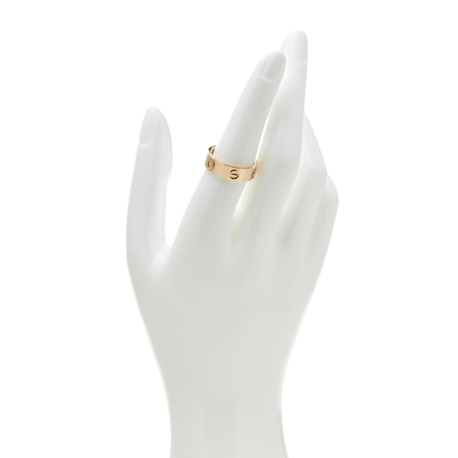 Cartier 18K Yellow Gold 5.5mm LOVE Ring 55 7.25 2 of 5