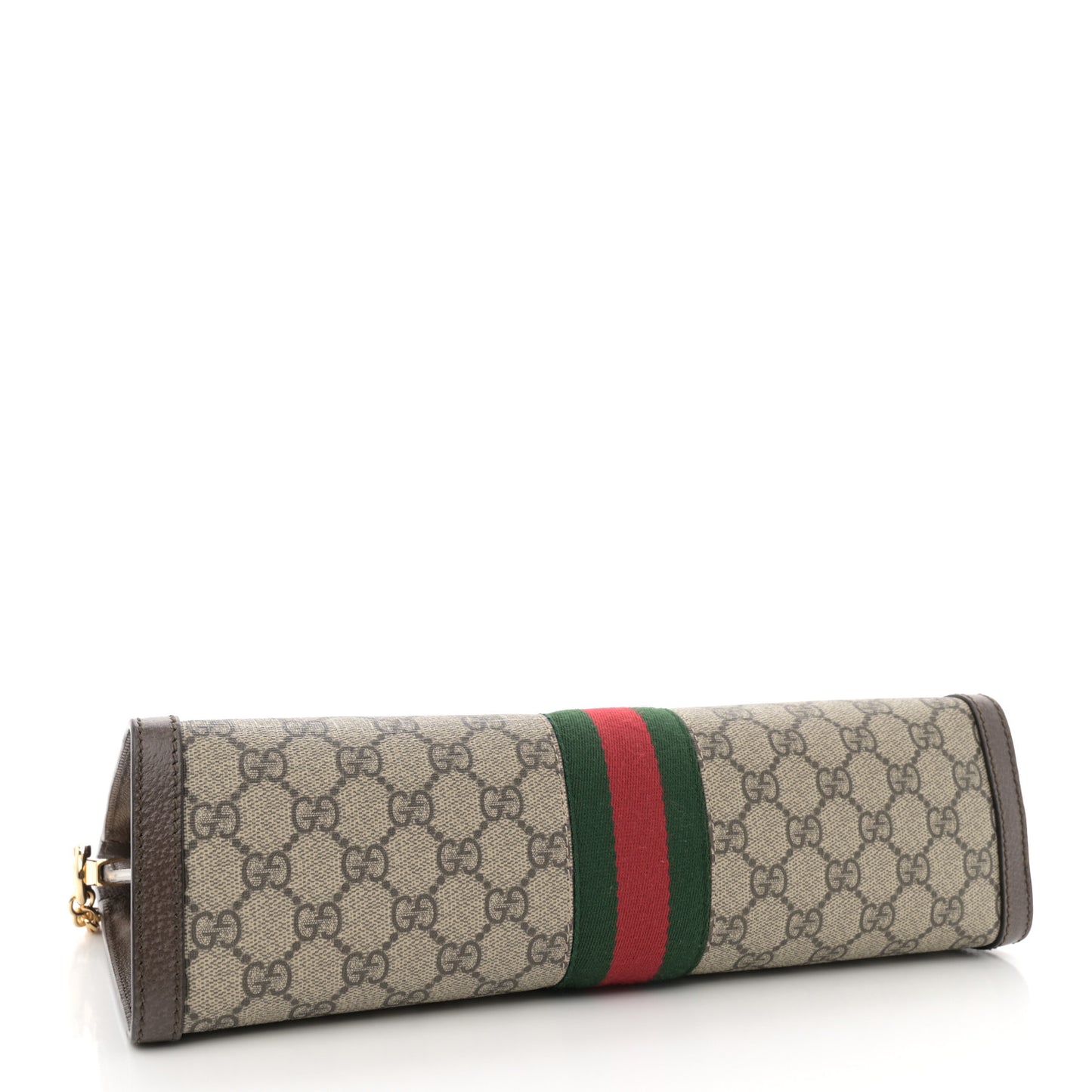 GG Supreme Monogram Web Medium Ophidia Chain Shoulder Bag Brown