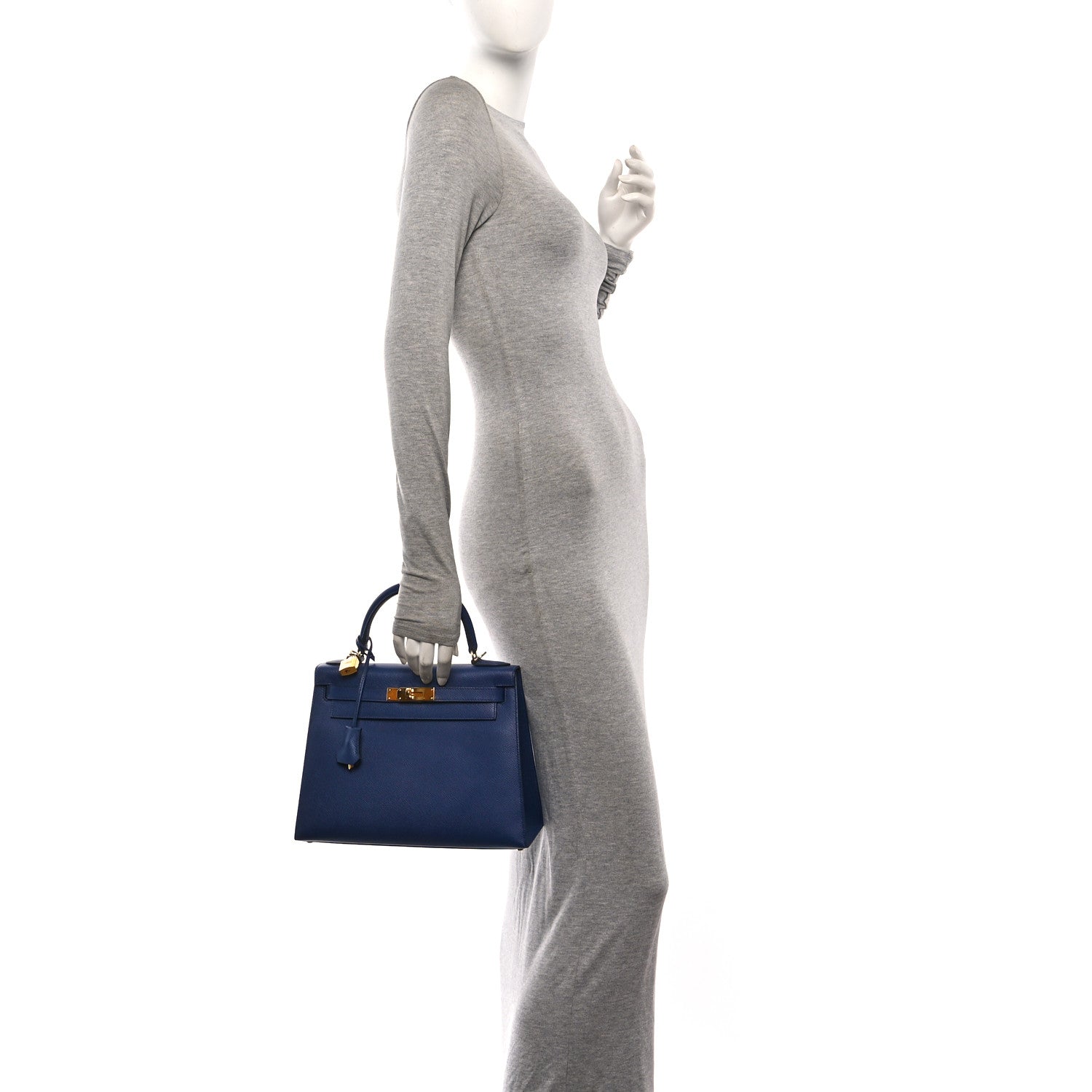 Hermes Epsom Kelly Sellier 28 Bleu Saphir 2 of 10