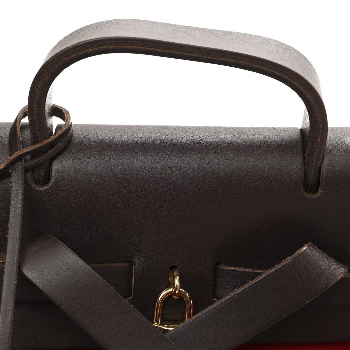 Toile Vache Calfskin Herbag 30 PM Backpack
