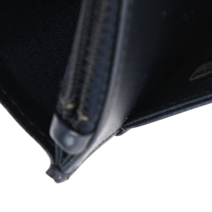 Chanel Goatskin Camellia Embossed Wallet On Chain WOC Blue 10 of 12