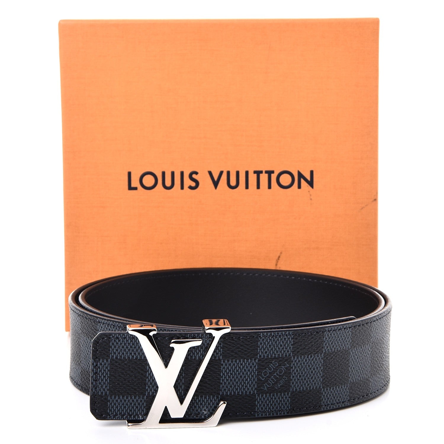 Louis Vuitton Damier Cobalt 40mm LV Initiales Belt 90 36 8 of 8