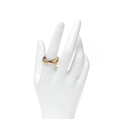 Cartier 18K Pink Yellow White Gold Five Band Les Must De Cartier Trinity Ring 60 9 2 of 5