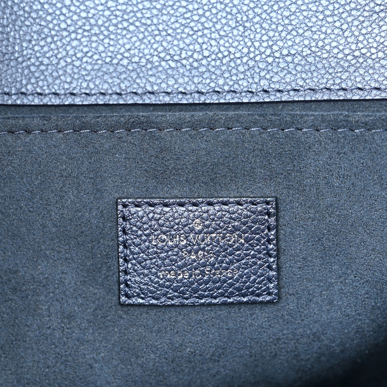Louis Vuitton Metallic Empreinte Monogram Giant Pochette Metis Navy Nacre 6 of 10