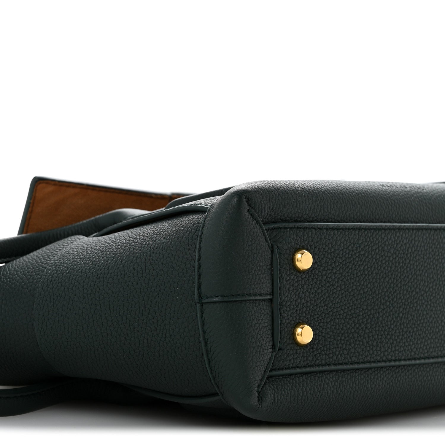 Bottega Veneta Grained Calfskin Maxi Intrecciato Small Arco Pine Green 8 of 12