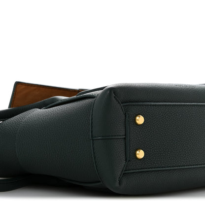 Bottega Veneta Grained Calfskin Maxi Intrecciato Small Arco Pine Green 8 of 12