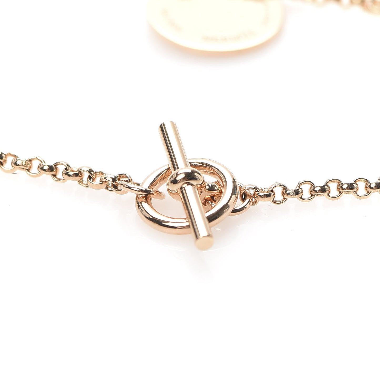 18K Rose Gold Diamond PM Ex-Libris Bracelet ST