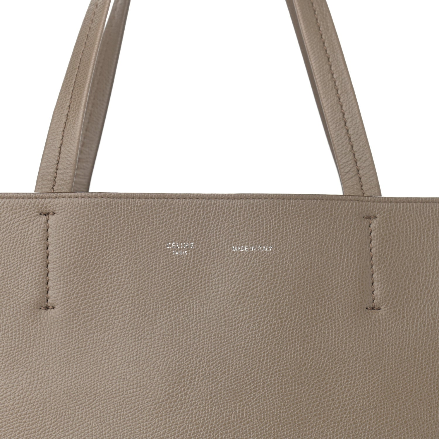 Celine Grained Calfskin Small Horizontal Cabas Phantom Taupe 8 of 15