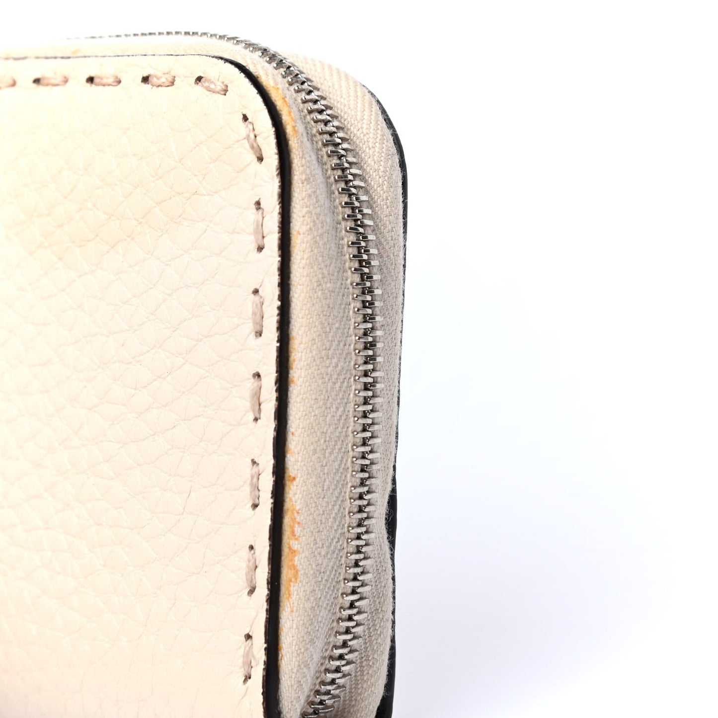 Cuoio Romano Selleria Mini Zip Around Wallet Dove