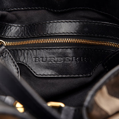 Burberry House Check Small Canterbury Tote Black 8 of 10