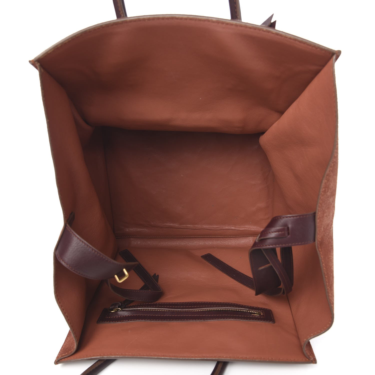 Celine Suede Medium Phantom Luggage Rust 4 of 11