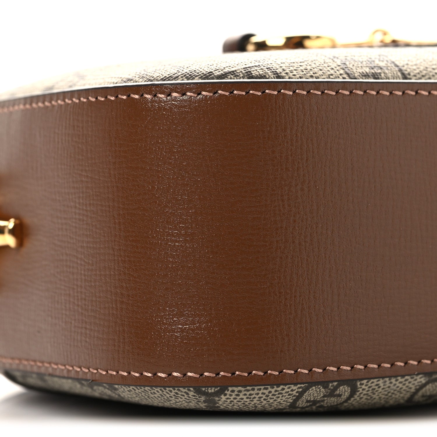 Gucci GG Supreme Monogram Mini Horsebit 1955 Camera Shoulder Bag Beige Brown Sugar 9 of 10
