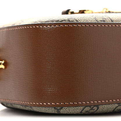 Gucci GG Supreme Monogram Mini Horsebit 1955 Camera Shoulder Bag Beige Brown Sugar 9 of 10