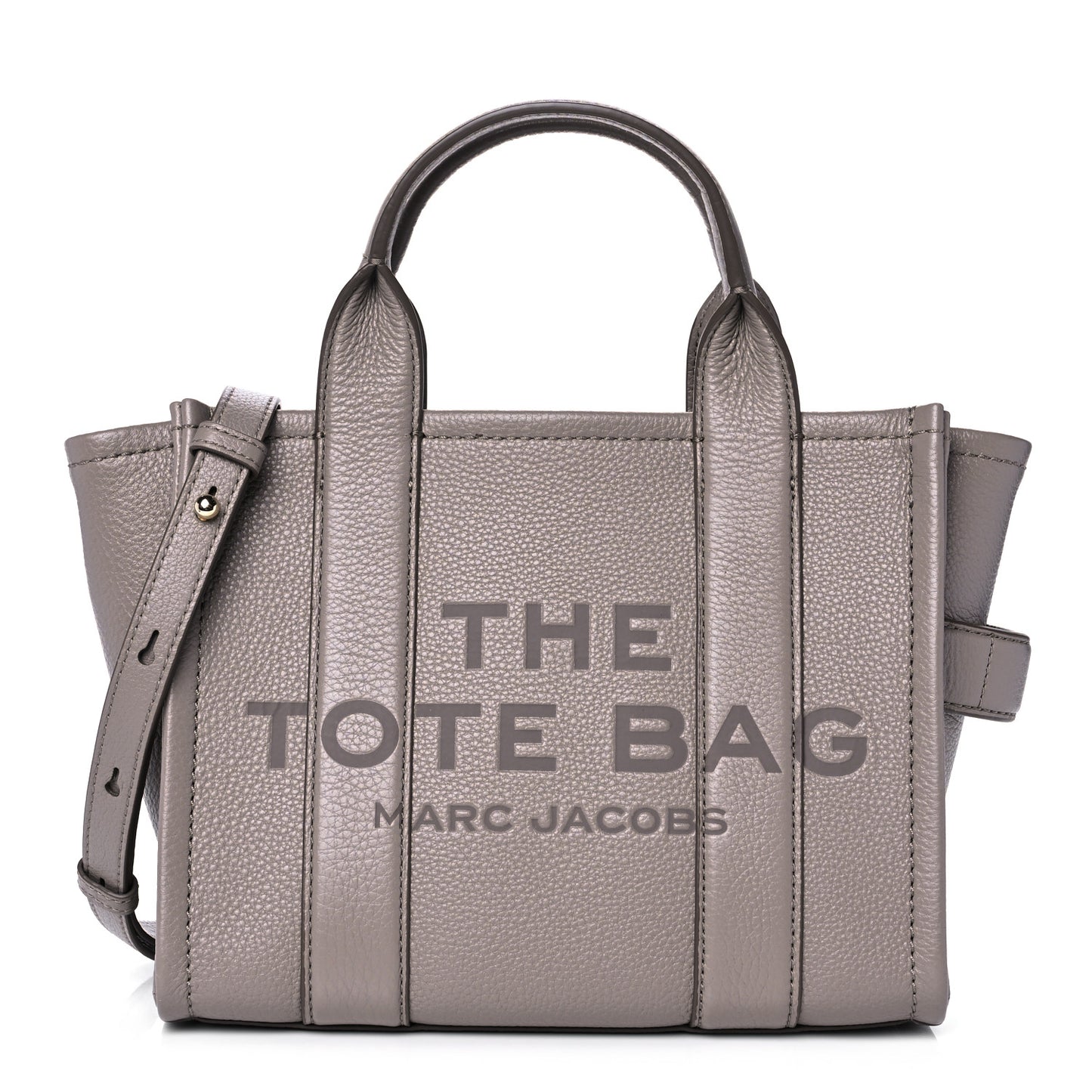Grained Calfskin Small The Tote Bag Taupe