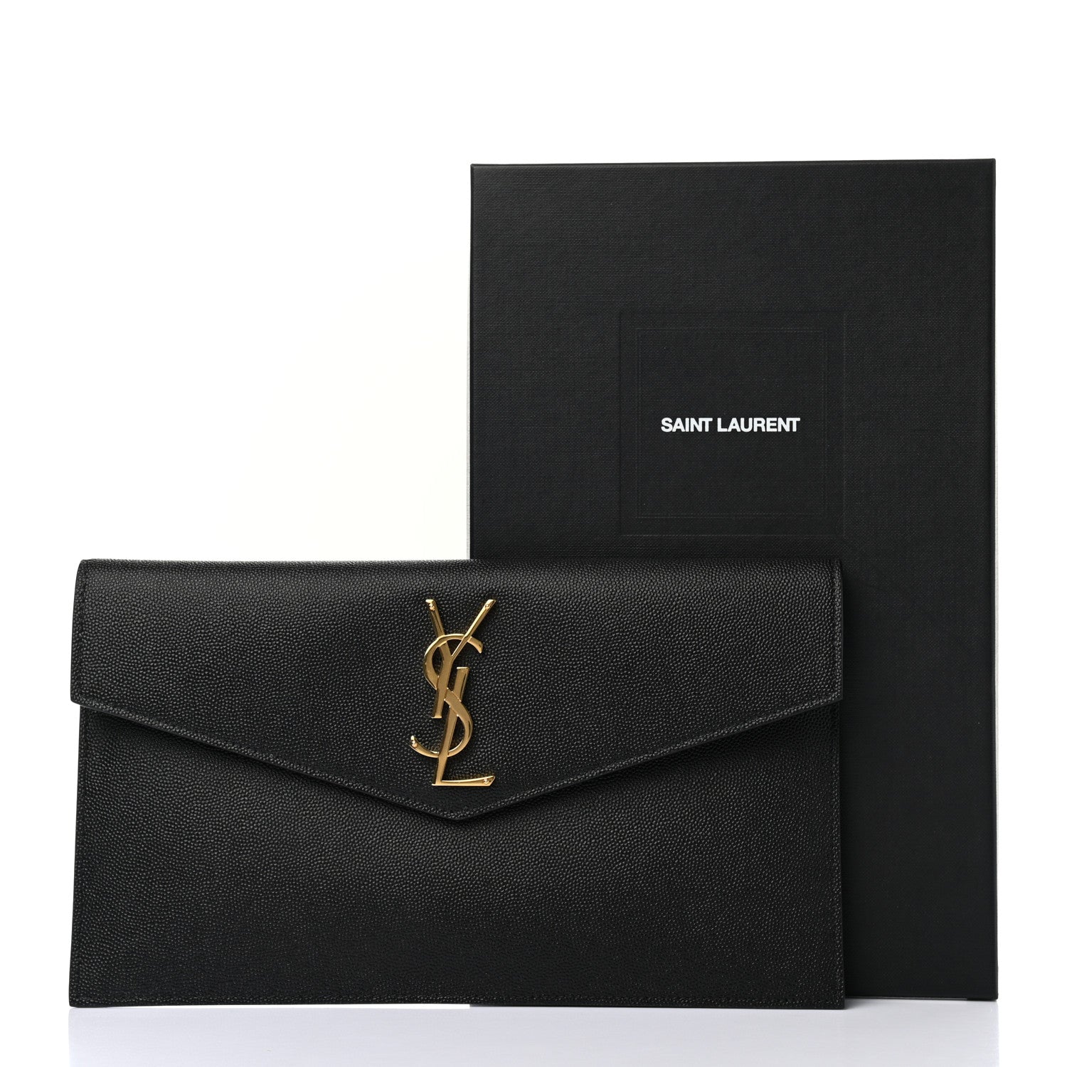 Saint Laurent Grain De Poudre Uptown Pouch Black 8 of 8