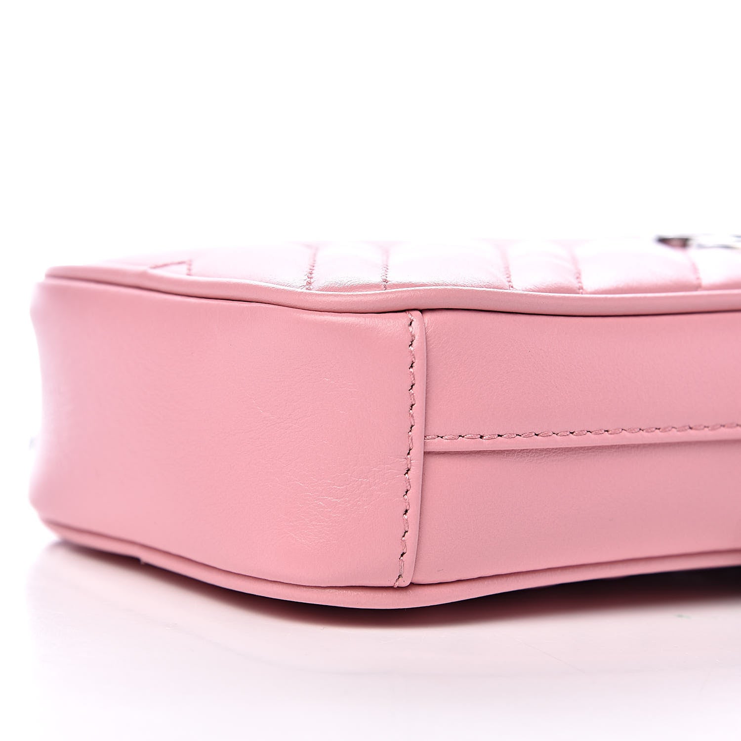 Gucci Calfskin Matelasse Mini GG Marmont Crossbody Bag Wild Rose 9 of 11