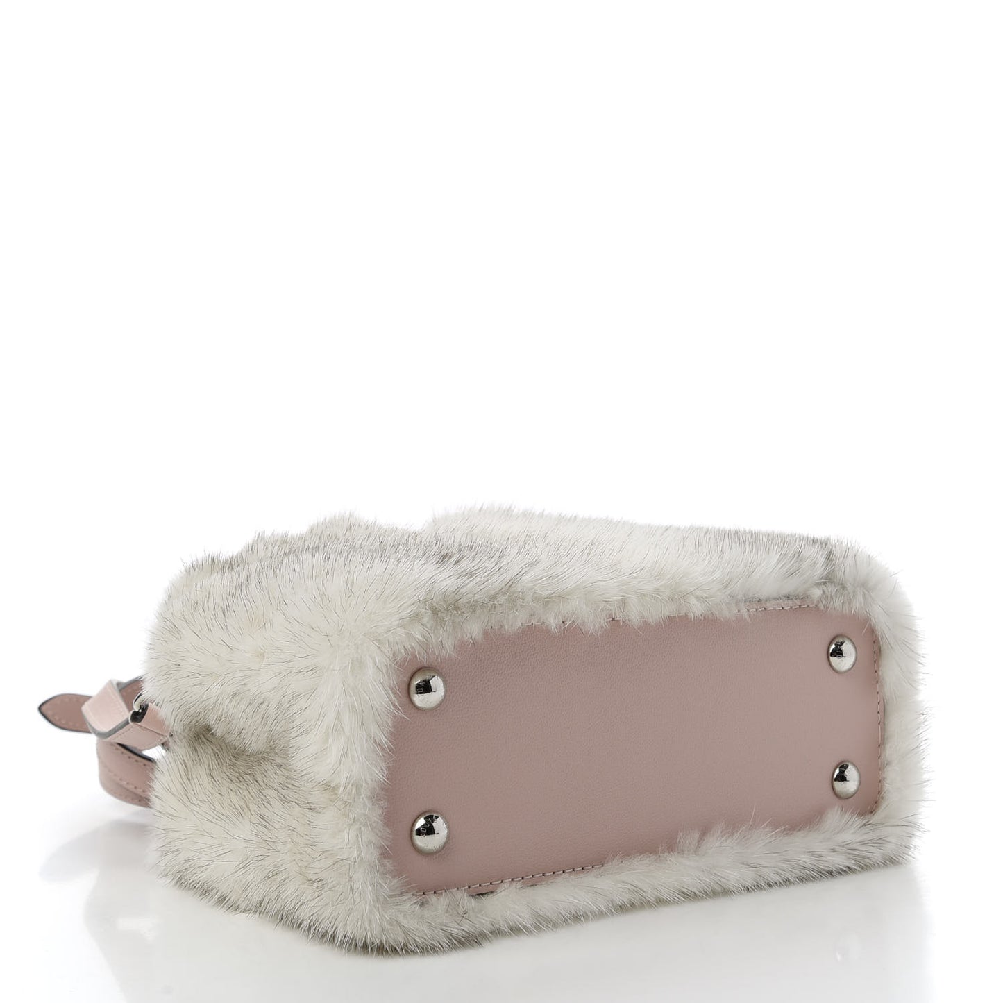 Mink Calfskin Goatskin Capucines Mini Silver Snow Grey Rosewater Pink