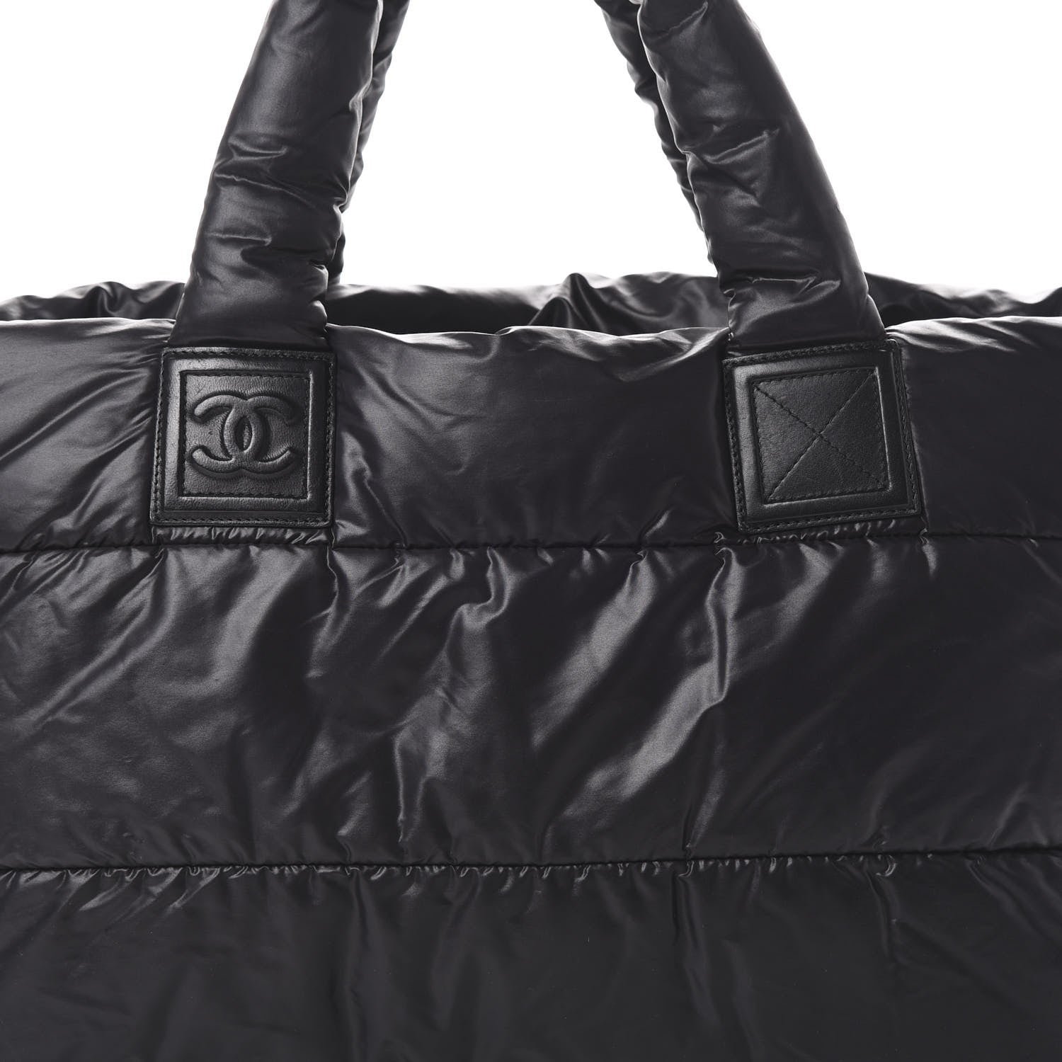 Chanel Nylon Quilted Large Coco Cocoon Tote Black 7 of 9