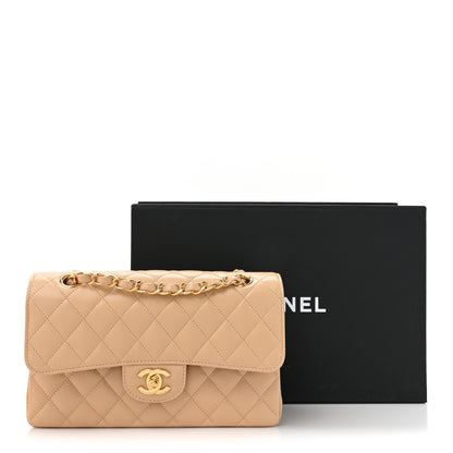 Chanel Caviar Quilted Small Double Flap Beige 11 of 11