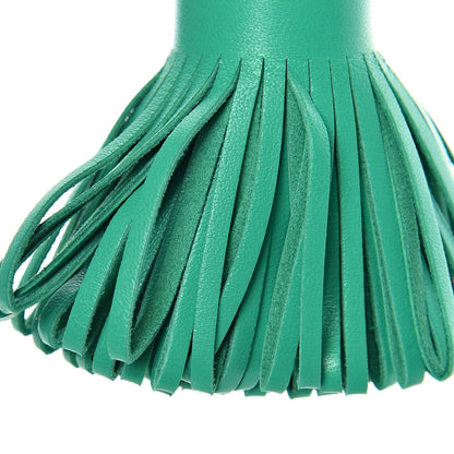 Hermes Lambskin Carmen Tassel Key Holder Menthe 3 of 5